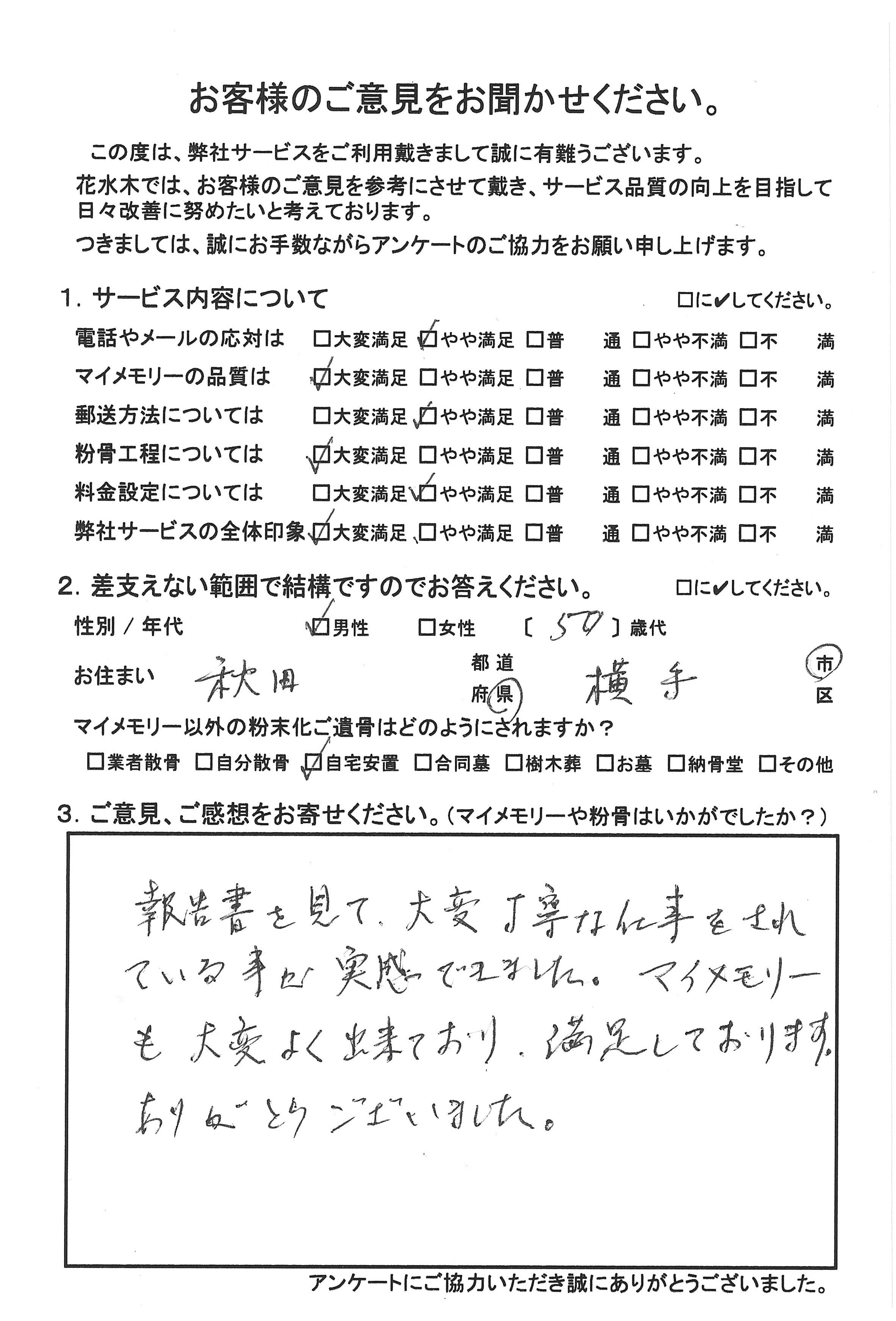 マイメモリーも大変よく出来ており満足