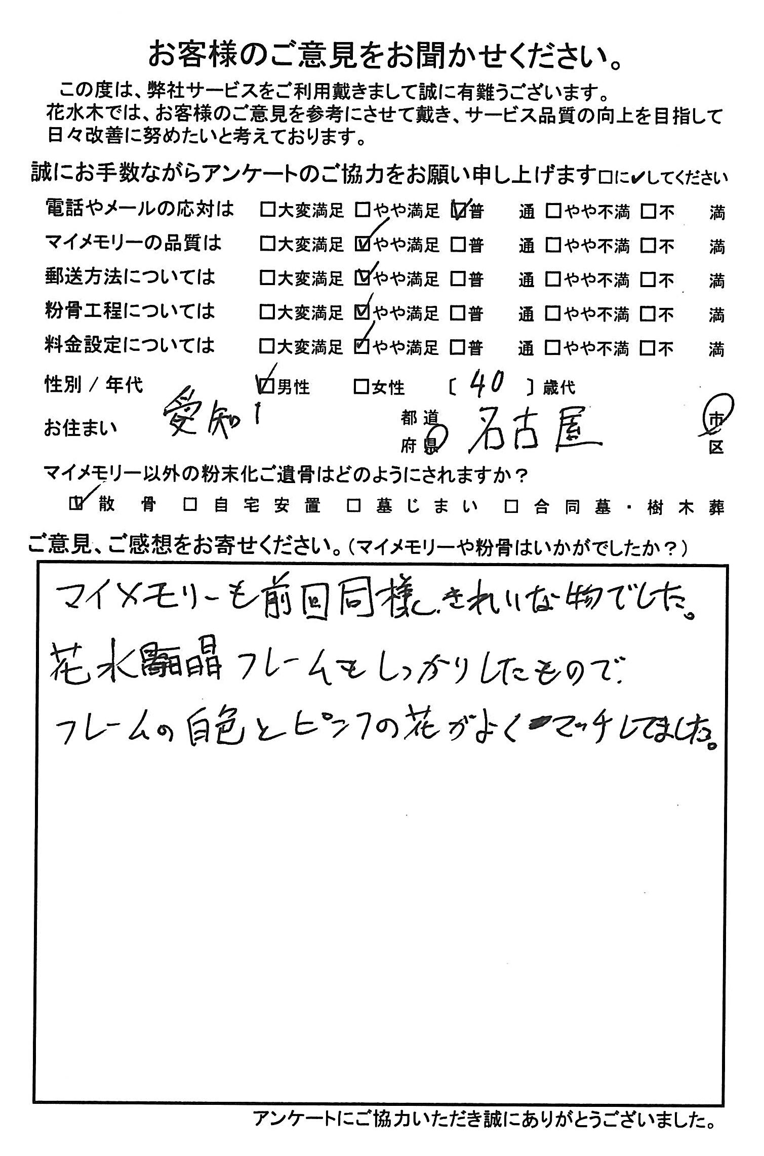 マイメモリーも前回同様きれいな物で