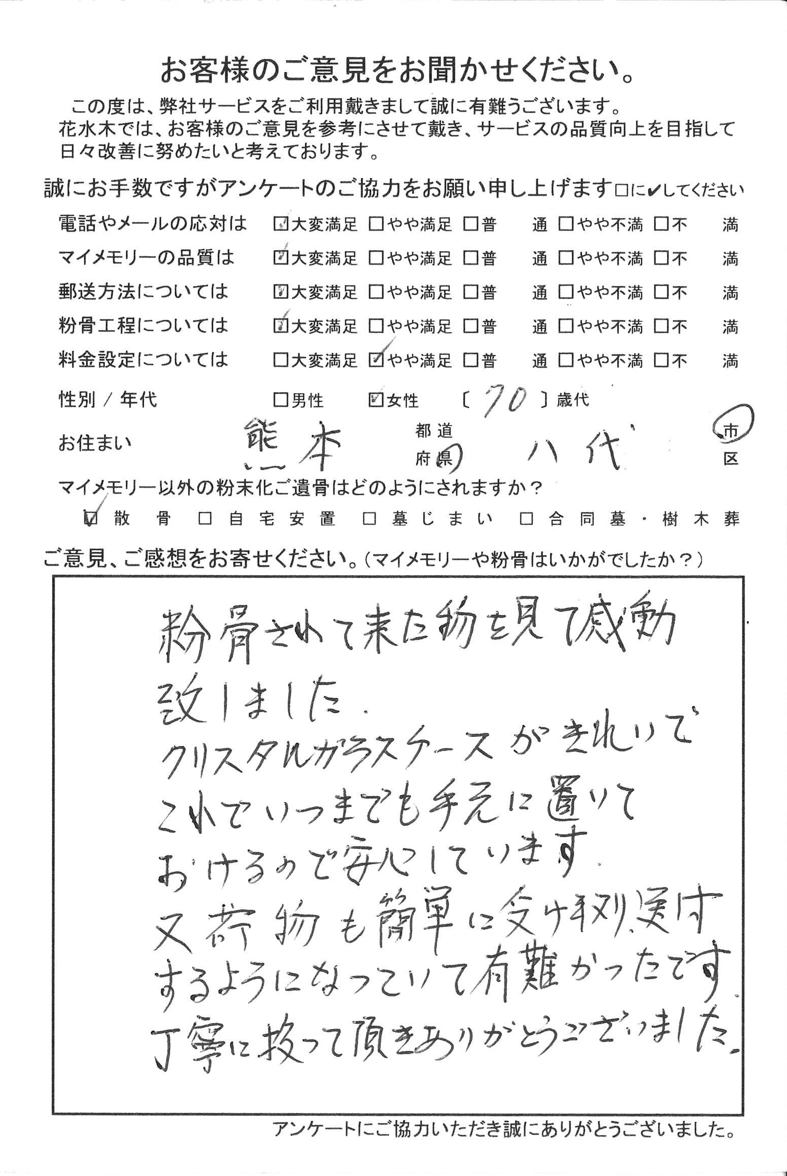 これでいつまでも手元に置いておけるので安心しています。